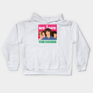 The Doors band - We Love cartoon style design Kids Hoodie